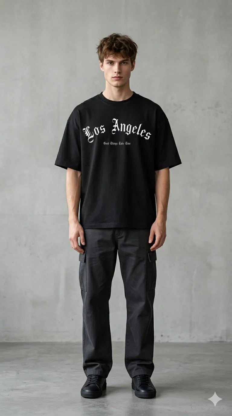 Urban Black Streetwear Look