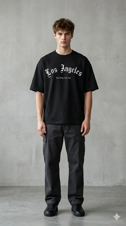 Urban Black Streetwear Look