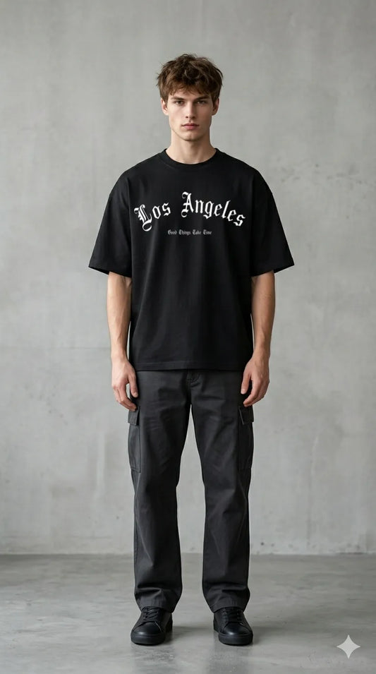 Urban Black Streetwear Look