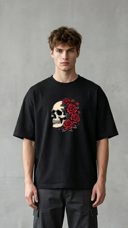 Skull Rose Graphic Tee