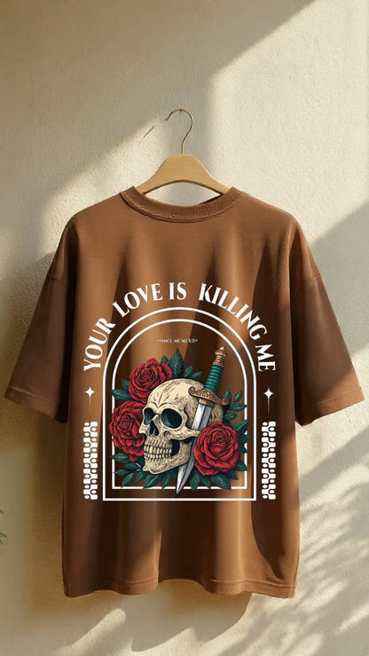 Skull Rose Graphic Tee