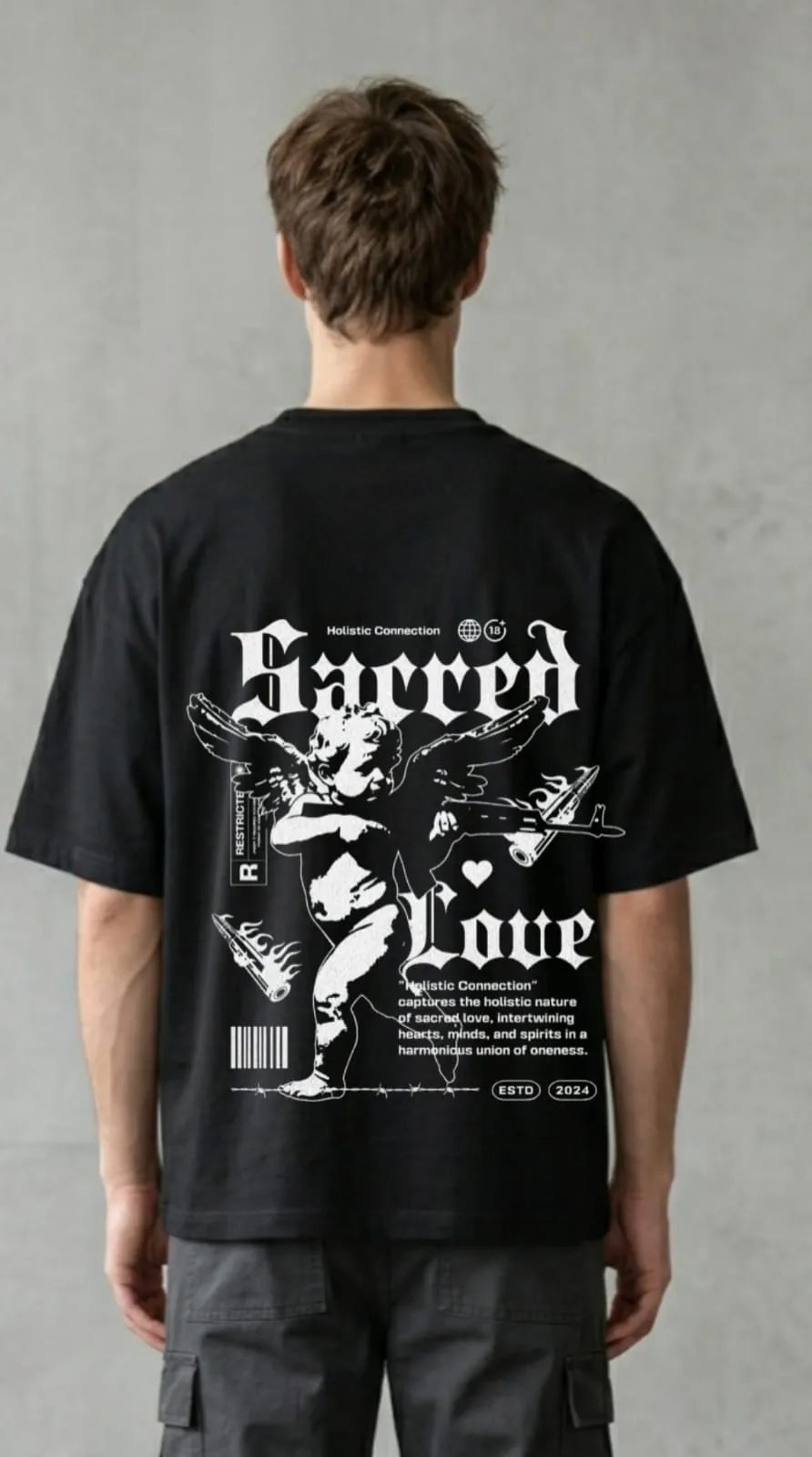 Black Graphic Street Tee