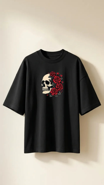 Skull Rose Street Tee