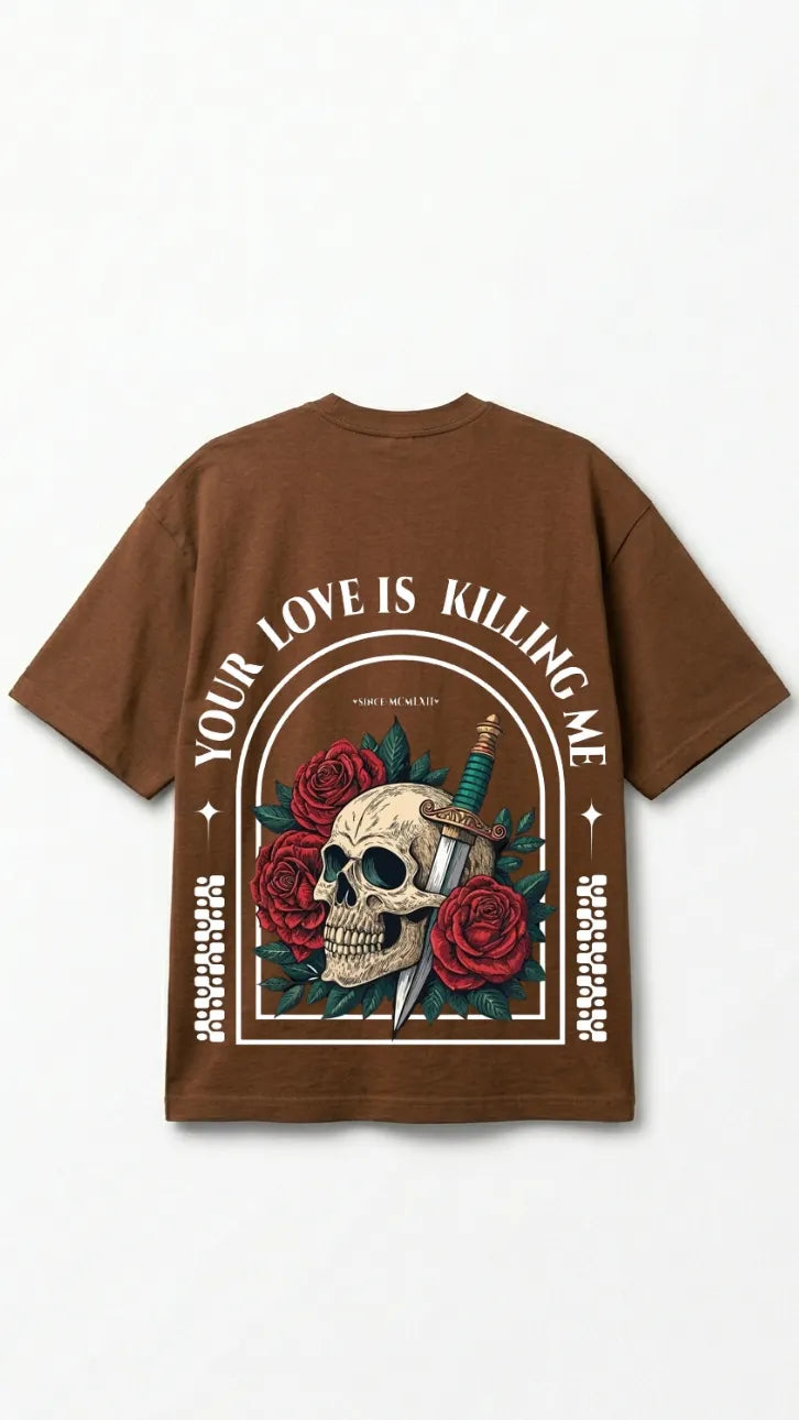 Skull Rose Street Tee