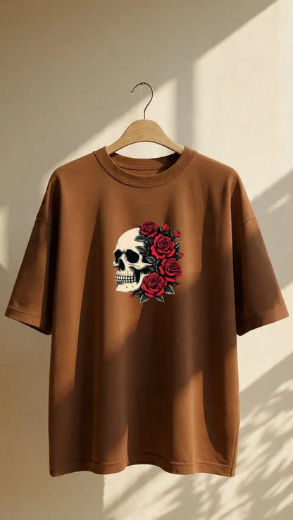 Skull Rose Street Tee