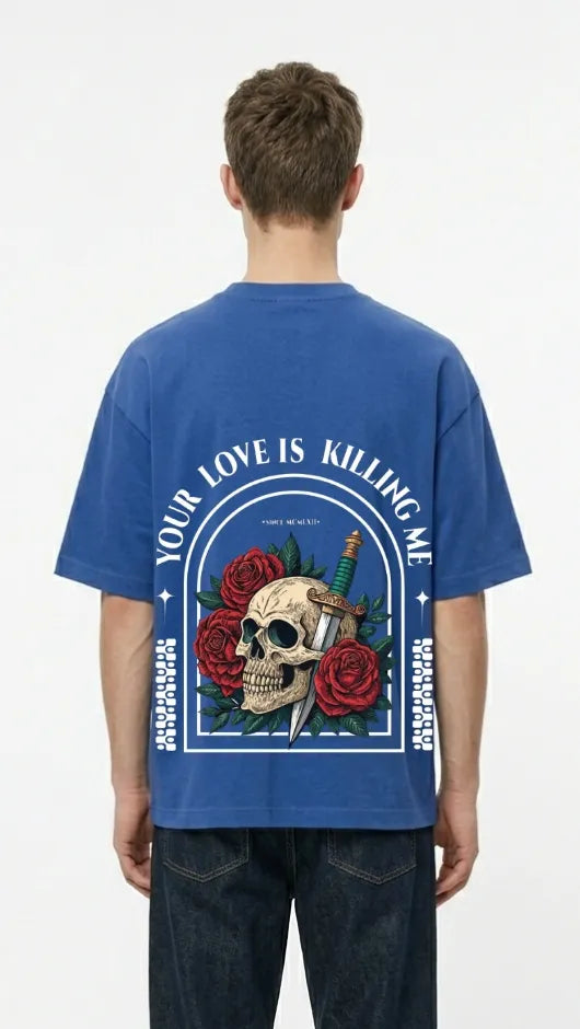 Skull Rose Street Tee