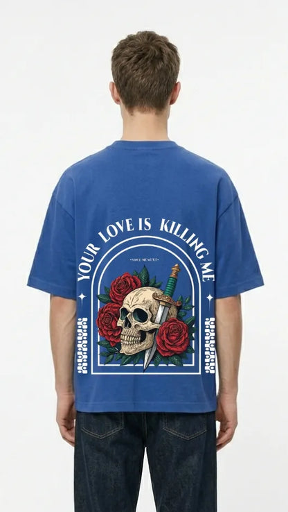 Skull Rose Street Tee