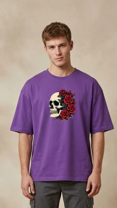 Skull Rose Street Tee