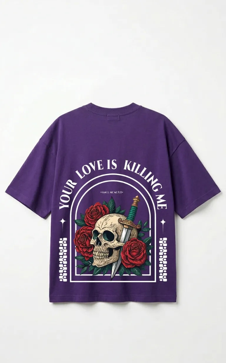 Skull Rose Street Tee