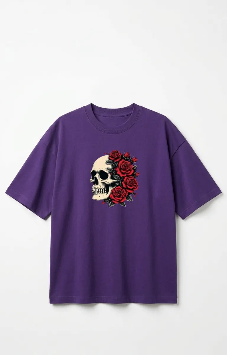 Skull Rose Street Tee