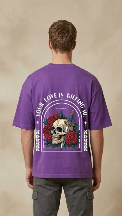 Skull Rose Street Tee
